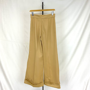 Sand Colored Flared 70s Pants