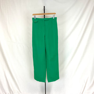 Green Flared 70s Pants