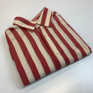 Tiber Red White Striped Shirt