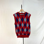 Load image into Gallery viewer, Chaps Red Argyle Spencer
