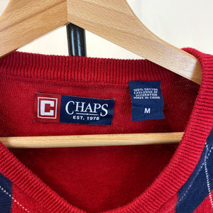 Chaps Red Argyle Spencer