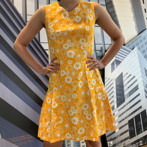 Yellow 60's Dress