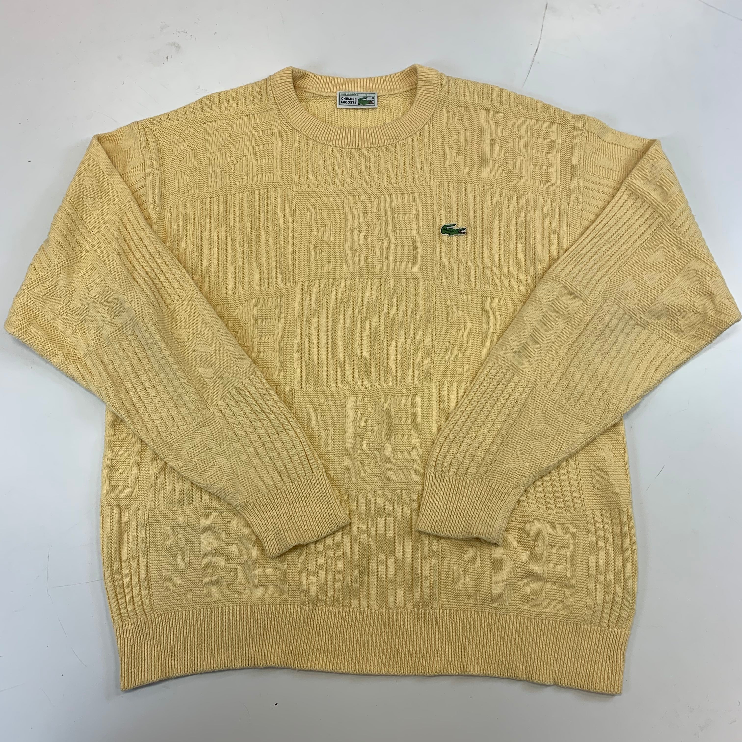 Yellow Lacoste Jumper