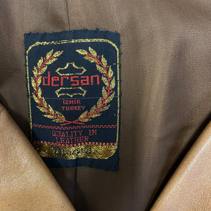 Dersan Brown Leather Coat