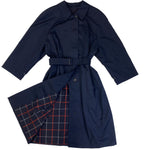 Load image into Gallery viewer, Burberry Dark Blue Trench Coat
