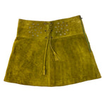 Load image into Gallery viewer, 90&#39;s Green Suede Mini Skirt
