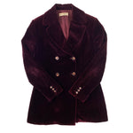 Load image into Gallery viewer, Dolce &amp; Gabbana Velvet Burgundy Blazer
