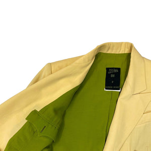 Jean Paul Gaultier Beige Blazer with Green Lining