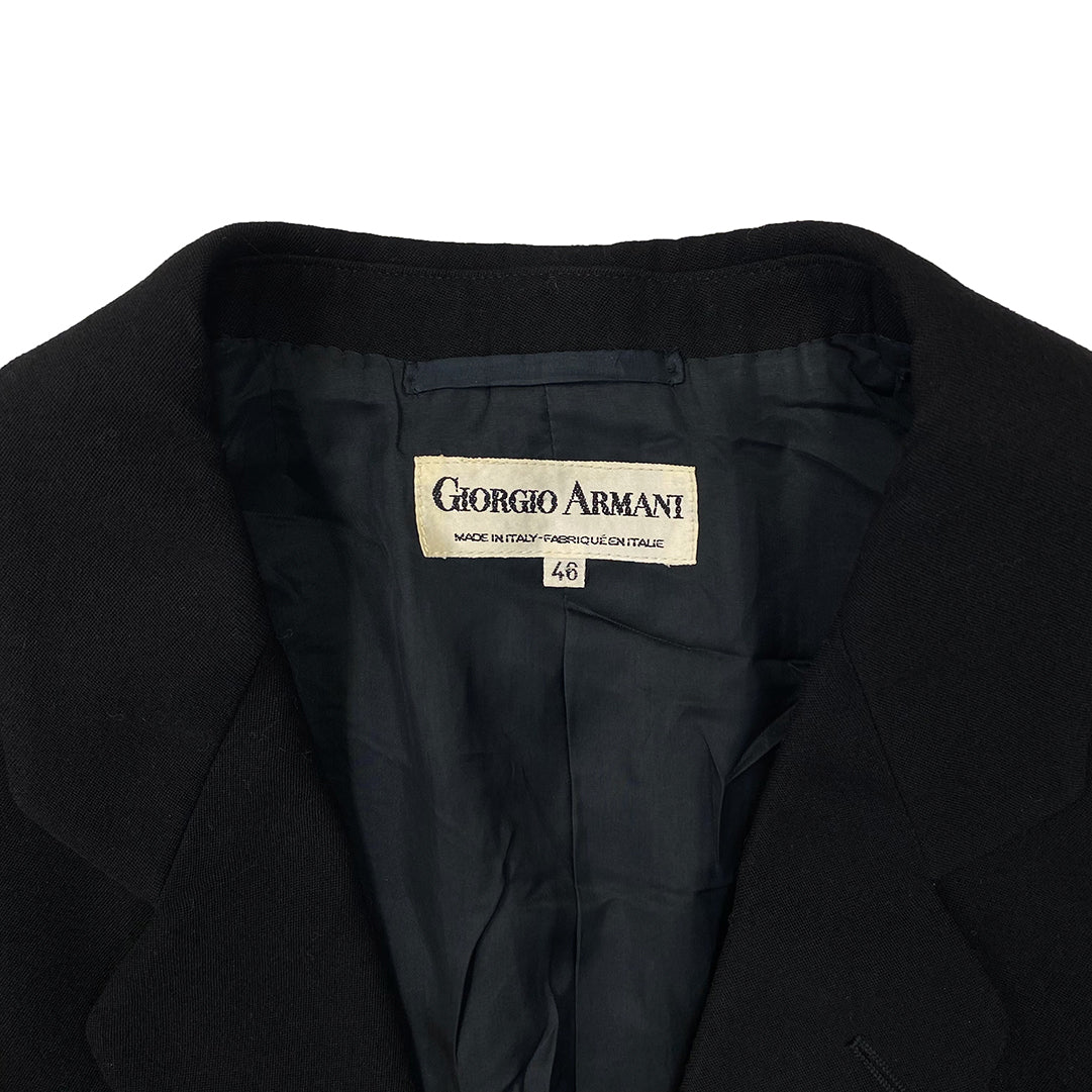 Giorgio Armani Black Wool Blazer