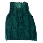 Load image into Gallery viewer, Iceberg Emerald Green Sleeveless Textured Top
