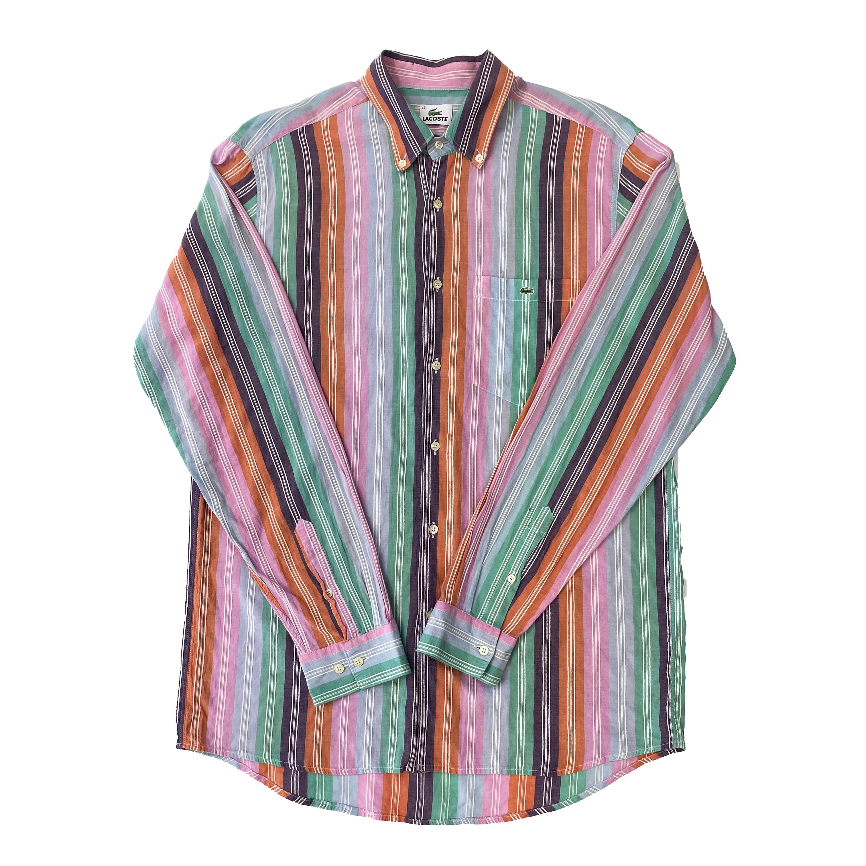 Lacoste Striped Button-down Shirt