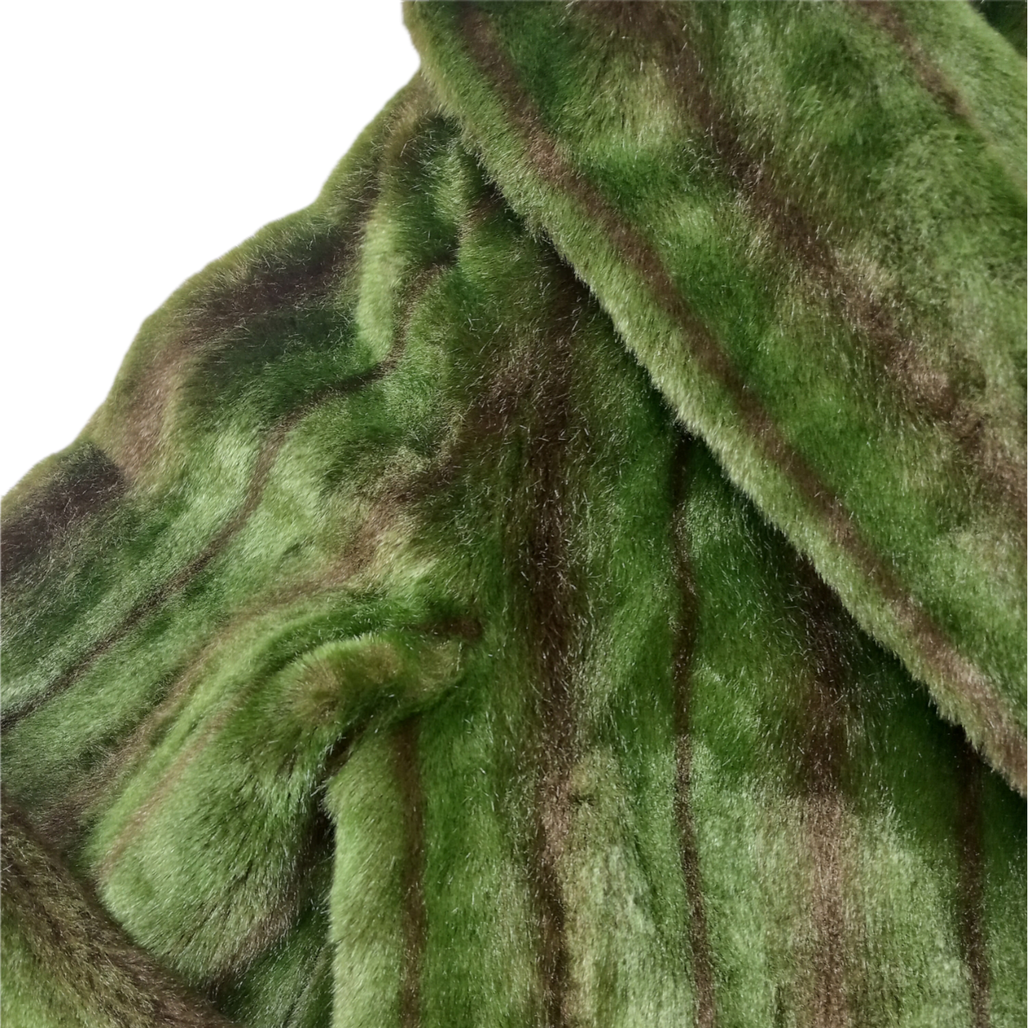 Basil Green Faux Fur Coat