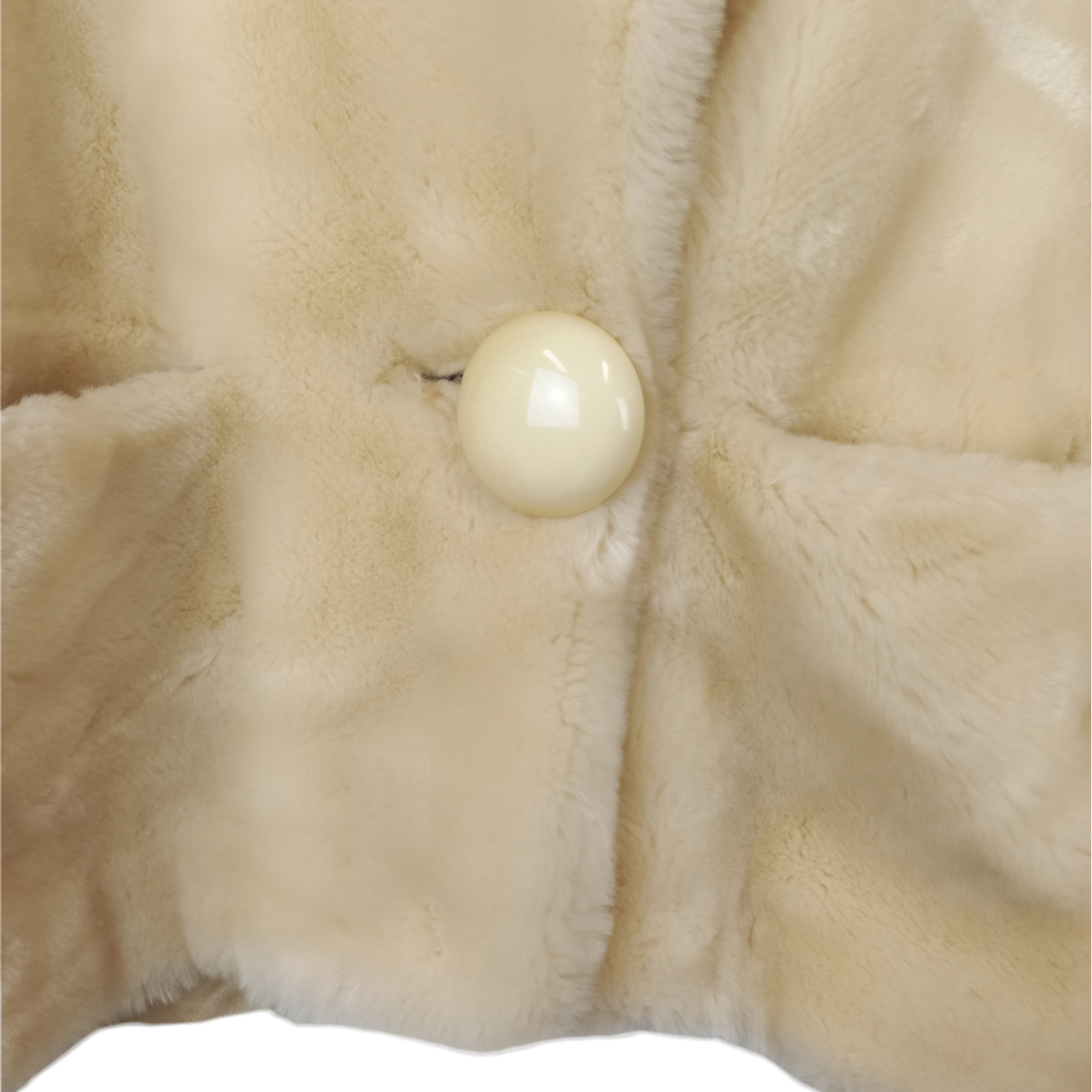 Ivory Faux Fur Coat