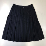 Load image into Gallery viewer, Céline Vintage Pleated Navy Skirt

