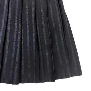 Céline Vintage Pleated Navy Skirt