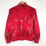 Load image into Gallery viewer, Red Silk Bomber Jacket
