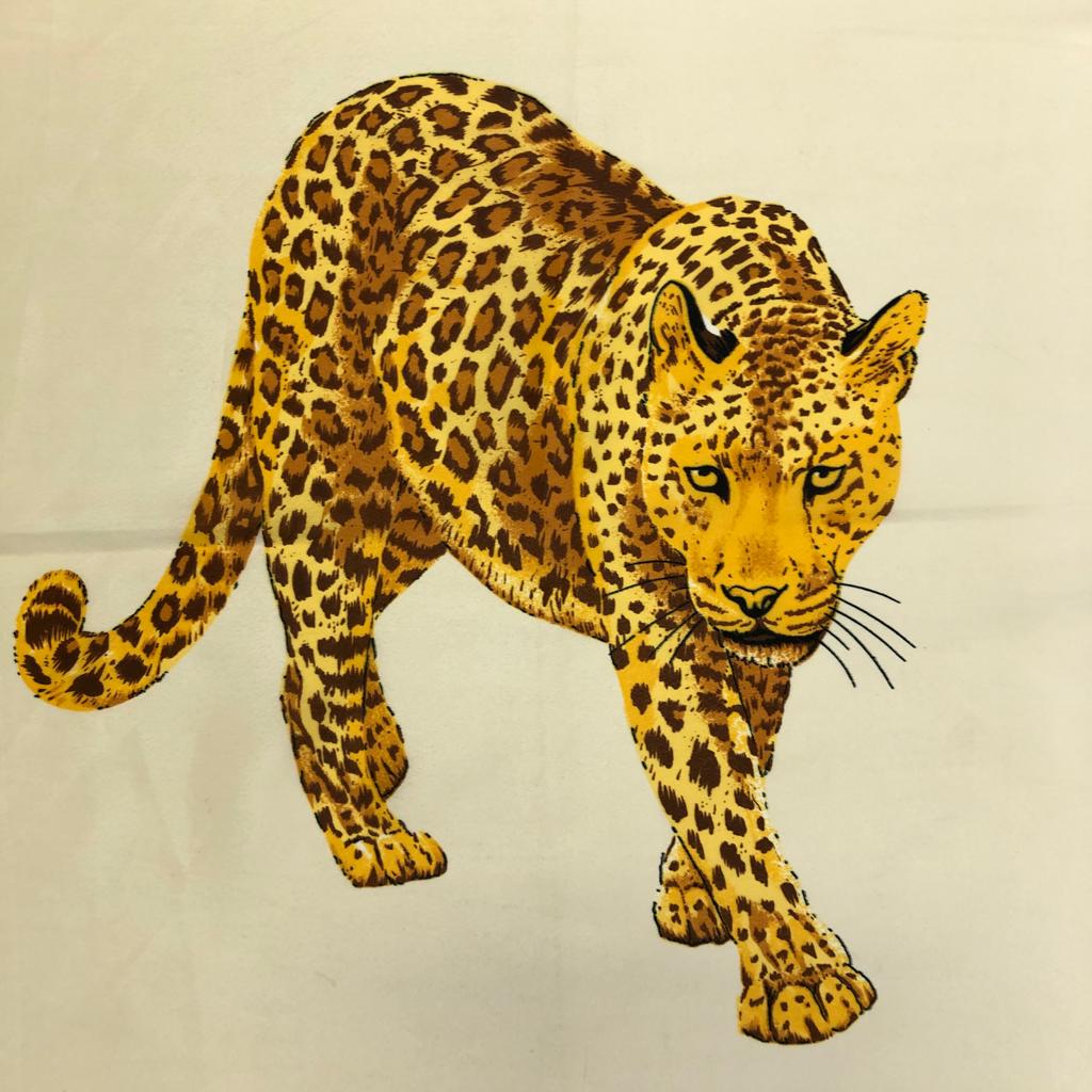 Silk Leopard Scarf