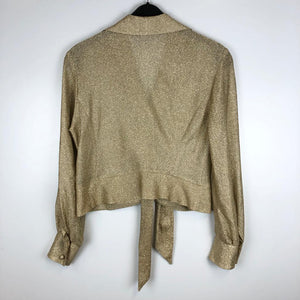Golden 70's Cropped Blouse