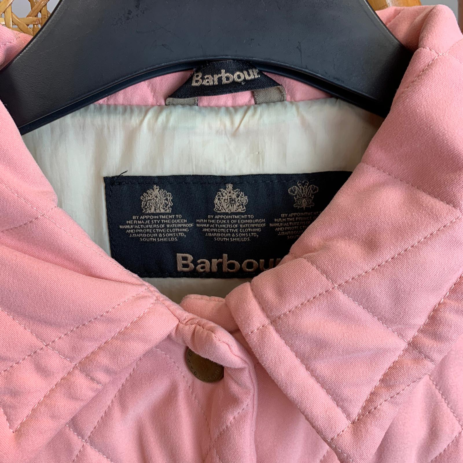 Pink Barbour Quilt Jacket