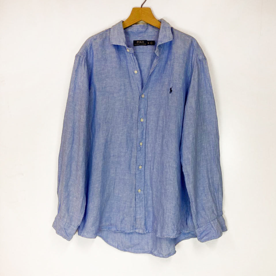Polo by Ralph Lauren Blue Linen Shirt