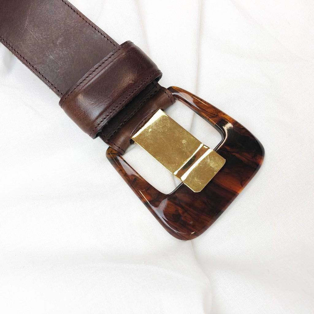 Brown Belt With Special Buckle