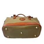Load image into Gallery viewer, Dooney &amp; Bourke Olivegreen &amp; Brown Leather Handbag
