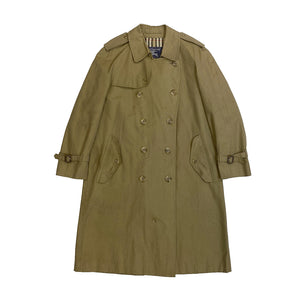 Olive Green Vintage Burberry Trench Coat