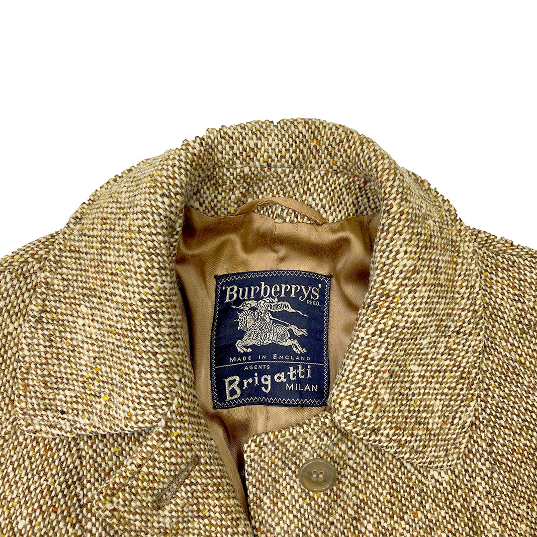Burberry Rare Irish Tweed Brown Coat