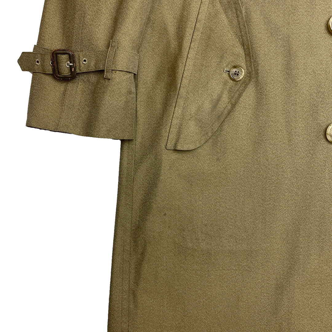 Olive Green Vintage Burberry Trench Coat