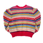 Load image into Gallery viewer, Knitted Colourful Pink Cardigan
