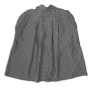 Guy Laroche Black & White Checkered Oversized Coat