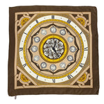 Load image into Gallery viewer, Silk Clockwork Printed Scarf
