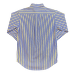 Load image into Gallery viewer, Ralph Lauren Blue Striped Button-Down Shirt
