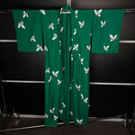 Load image into Gallery viewer, Green Printed Kimono with Colorful Butterfly Prints
