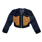 Load image into Gallery viewer, Prestige Cropped Racing-themed Jacket

