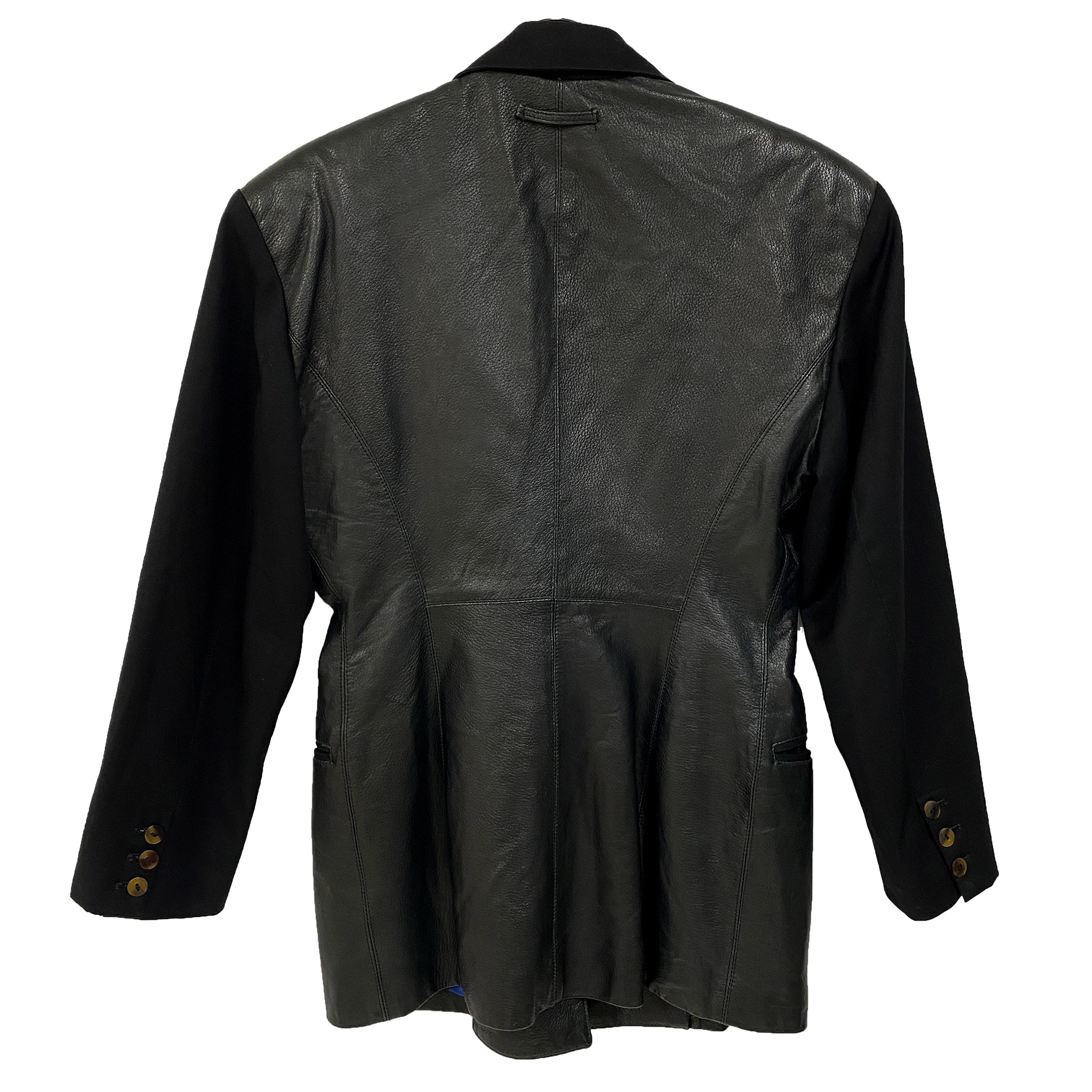 Jean Paul Gaultier Vintage Black Leather Blazer