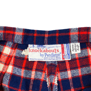 Pendelton Knockabouts Red Plaid Wool Trousers