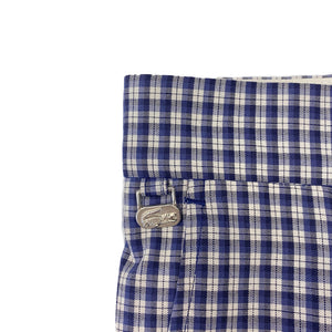 Lacoste Navy Checkered Trousers
