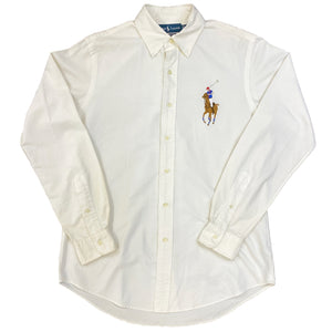 Ralph Lauren White Custom Fit Polo