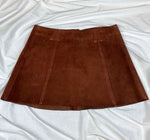 Load image into Gallery viewer, Suede Button Down Skirt
