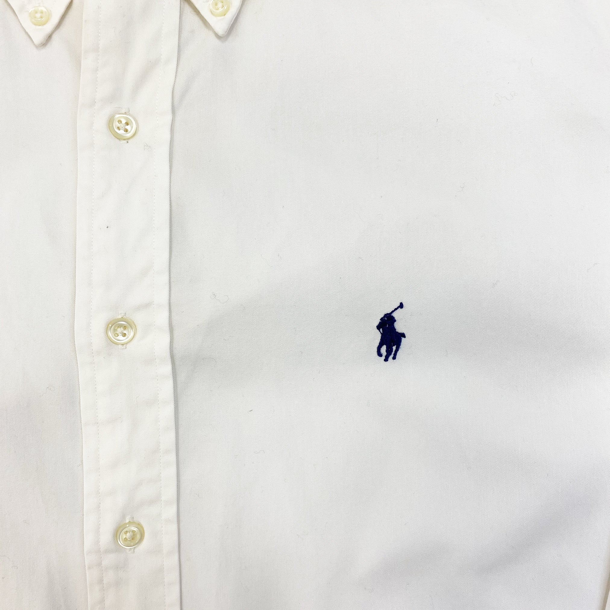 Ralph Lauren White Long Sleeve Polo