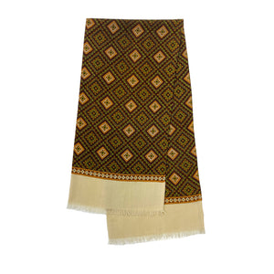 Patterned Brown Scarf