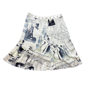 Mariella Burani Silk Paris Skirt