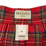 Load image into Gallery viewer, Max&amp;Co Pleated Red Mini Skirt
