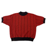 Load image into Gallery viewer, Red Black Printed Sweater
