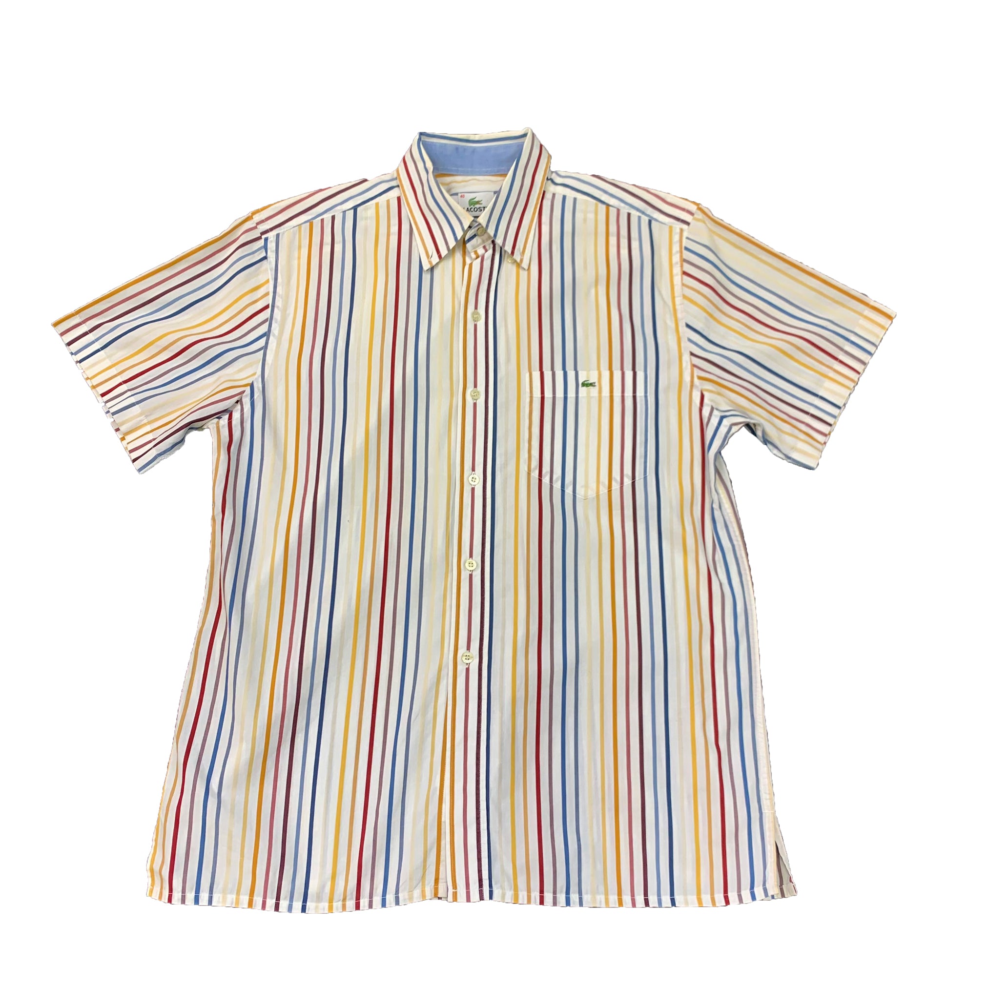 Lacoste Button-up Striped Shirt (Short Sleeve)