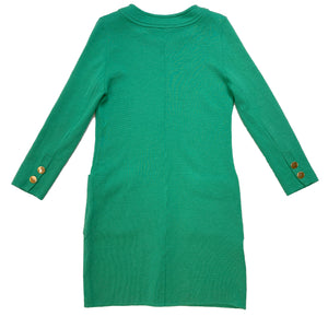 Yves Saint Laurent Green Knitted Wool Dress
