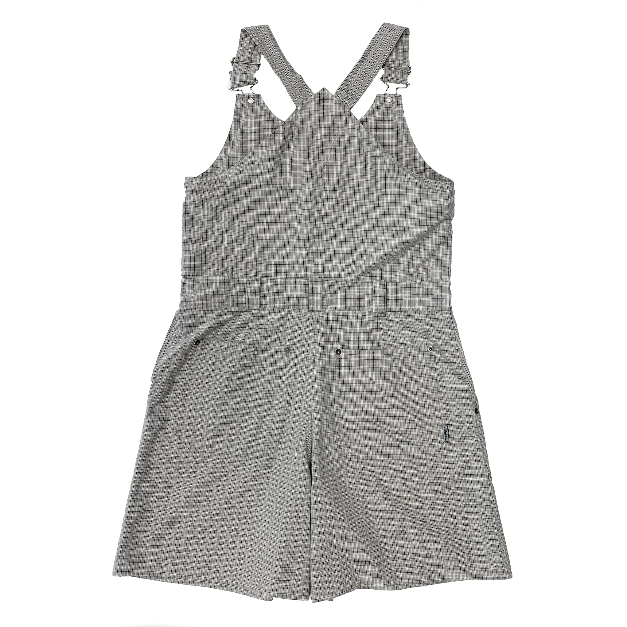 Weekend by MaxMara Checkered Gray Romper Jumpsuit
