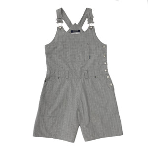Weekend by MaxMara Checkered Gray Romper Jumpsuit