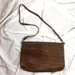 Load image into Gallery viewer, Brown Fake Crocodile Bag
